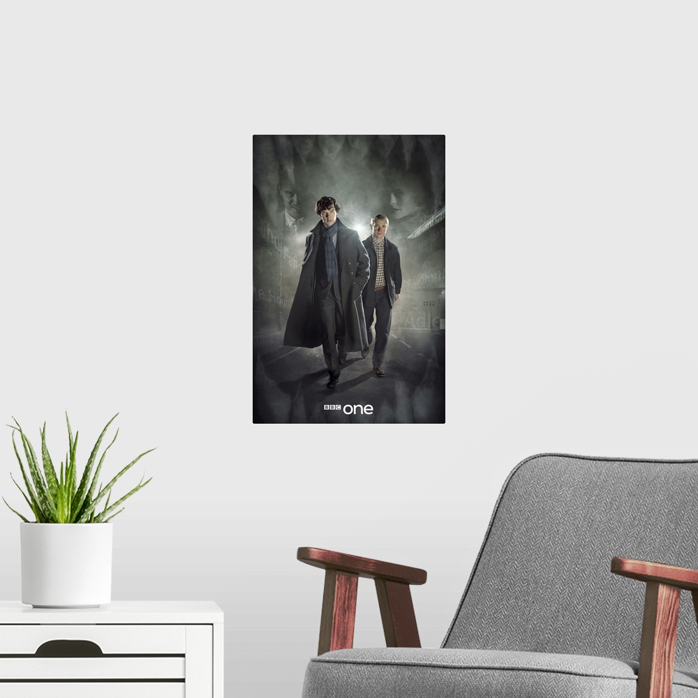 A modern room featuring Sherlock - TV Poster - UK