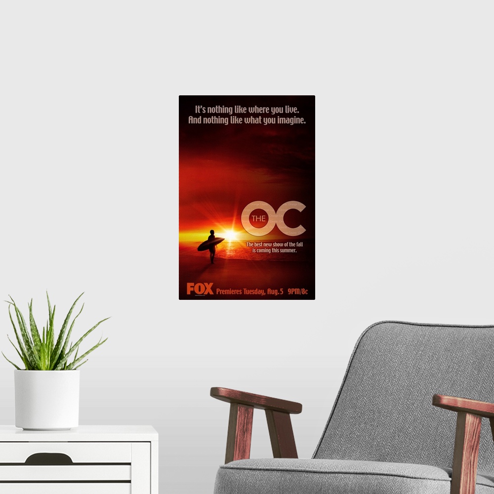 A modern room featuring The O.C. (2003)