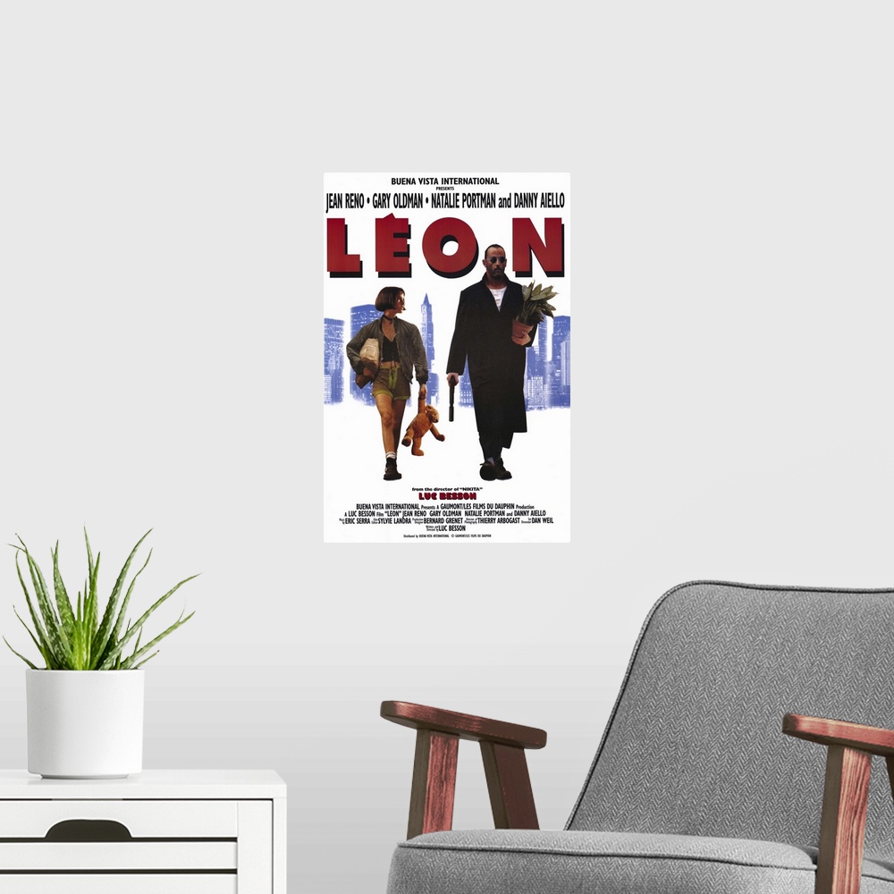 A modern room featuring Leon (Reno) is an eccentric French hit man, working New York's mean streets, when his 12-year-old...