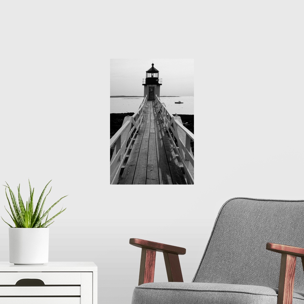 A modern room featuring Lightstation and a Boat, Port Clyde, Maine
