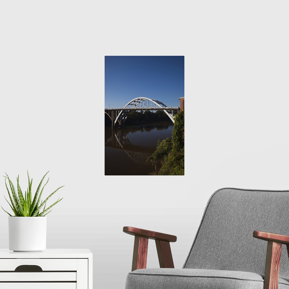 A modern room featuring Bridge over a river, Edmund Pettus Bridge, Alabama River, Selma, Alabama