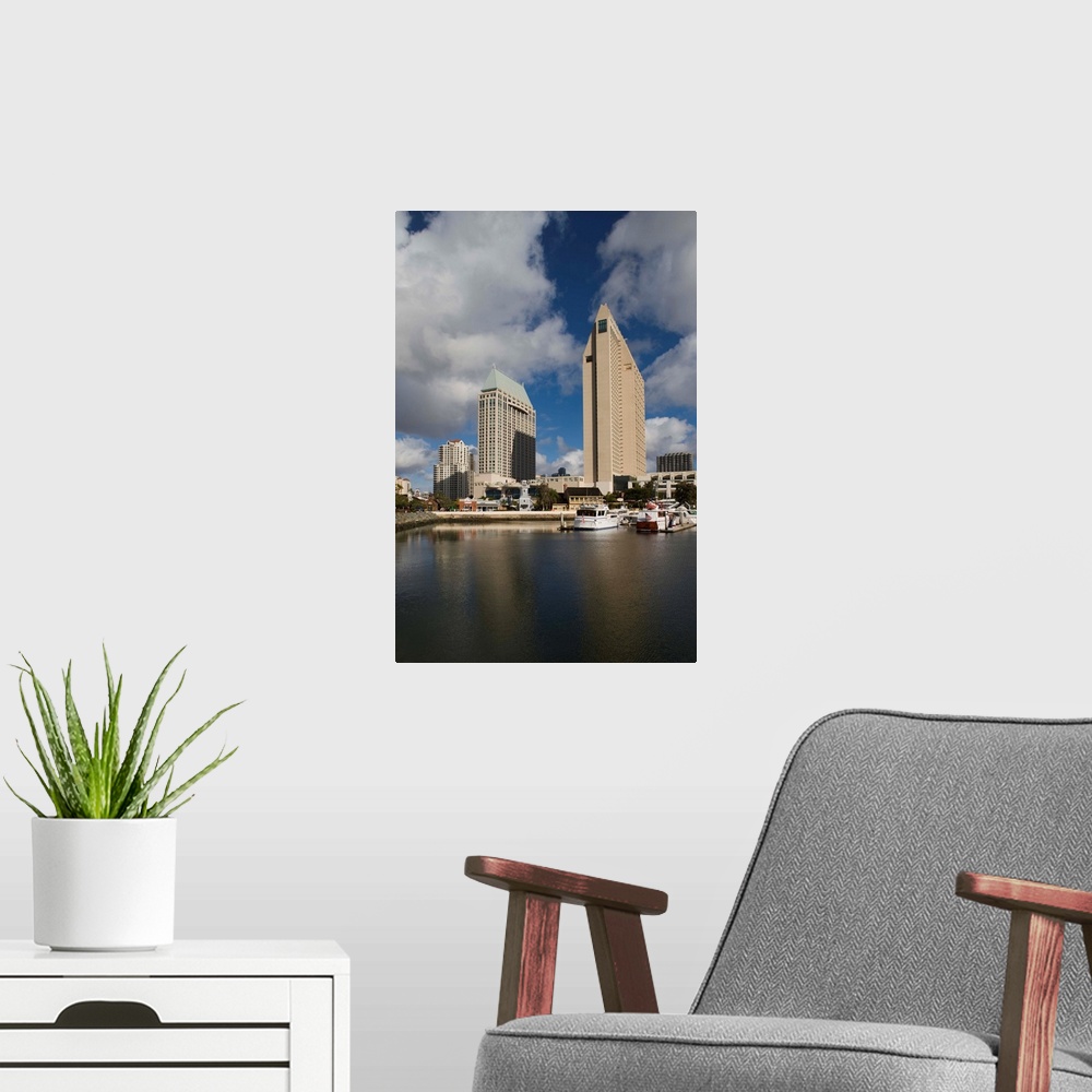 A modern room featuring Buildings at the waterfront, San Diego, California, USA