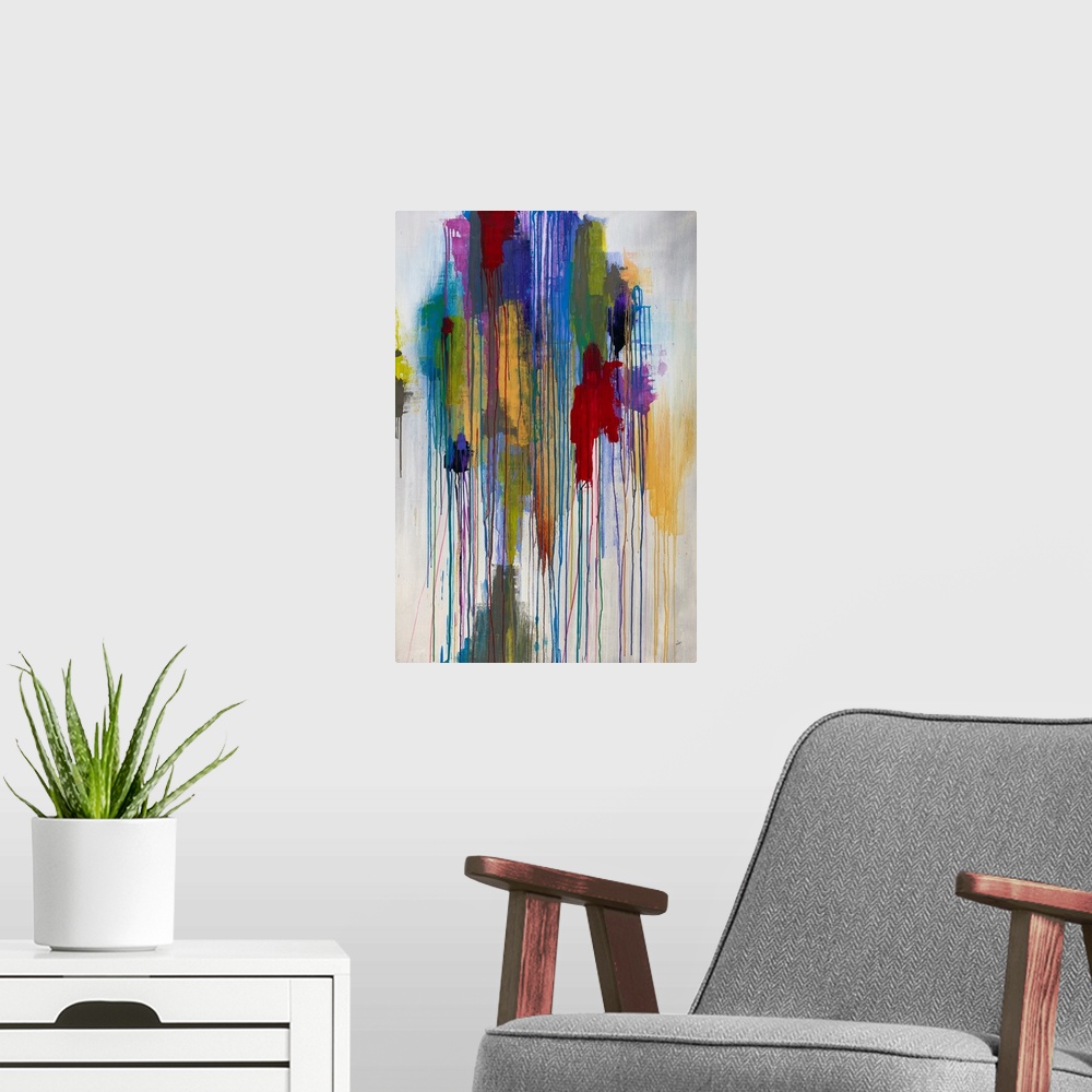 A modern room featuring Prism Drips