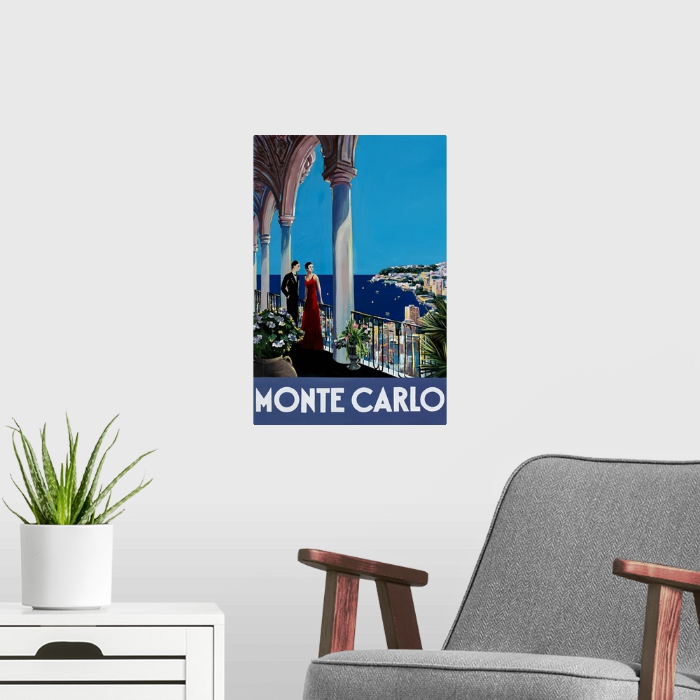 A modern room featuring Travel the World Monte Carlo