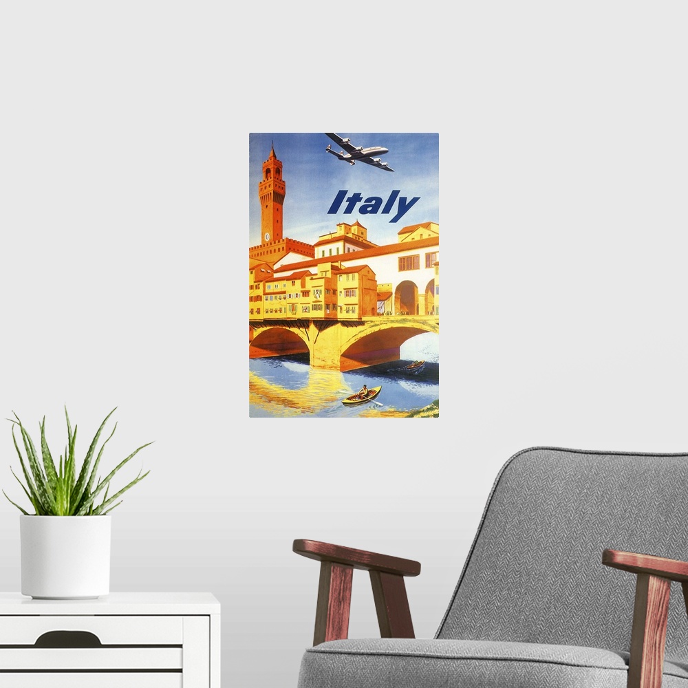 A modern room featuring Italy: Ponte Vecchio, Florence
