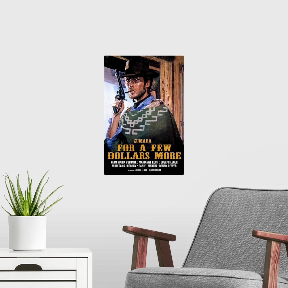 A modern room featuring Clint Eastwood For a few Dollars More 2
