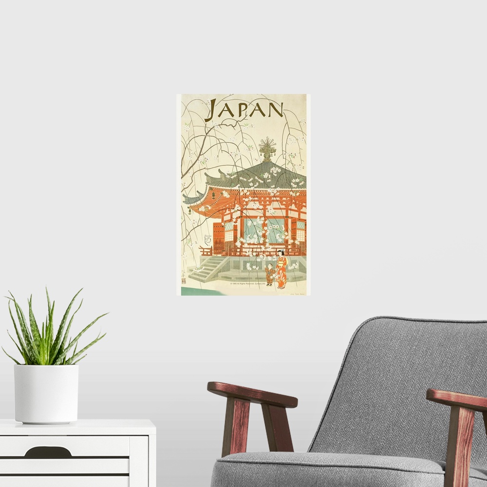 A modern room featuring Japanese Tourism 1