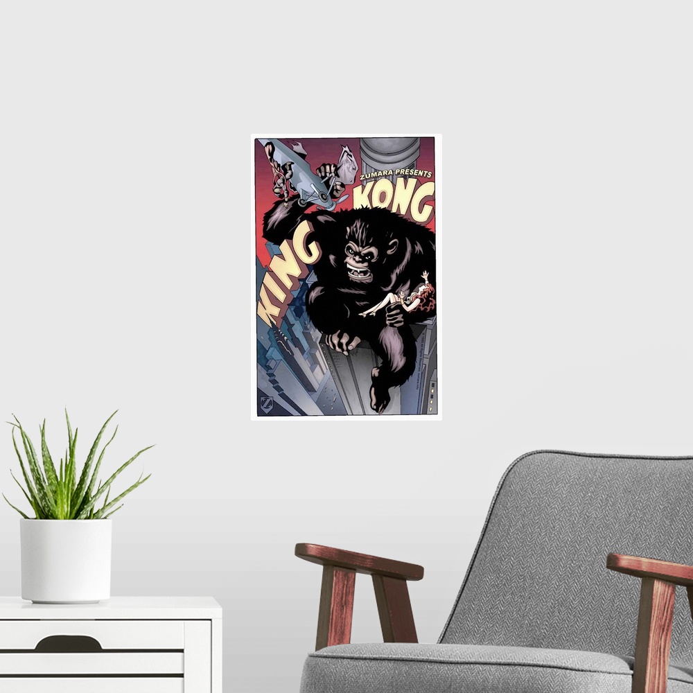 A modern room featuring King Kong Colored 17