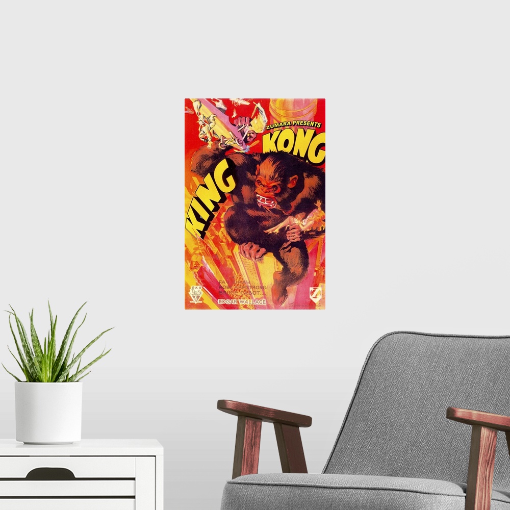 A modern room featuring King Kong Colored 2
