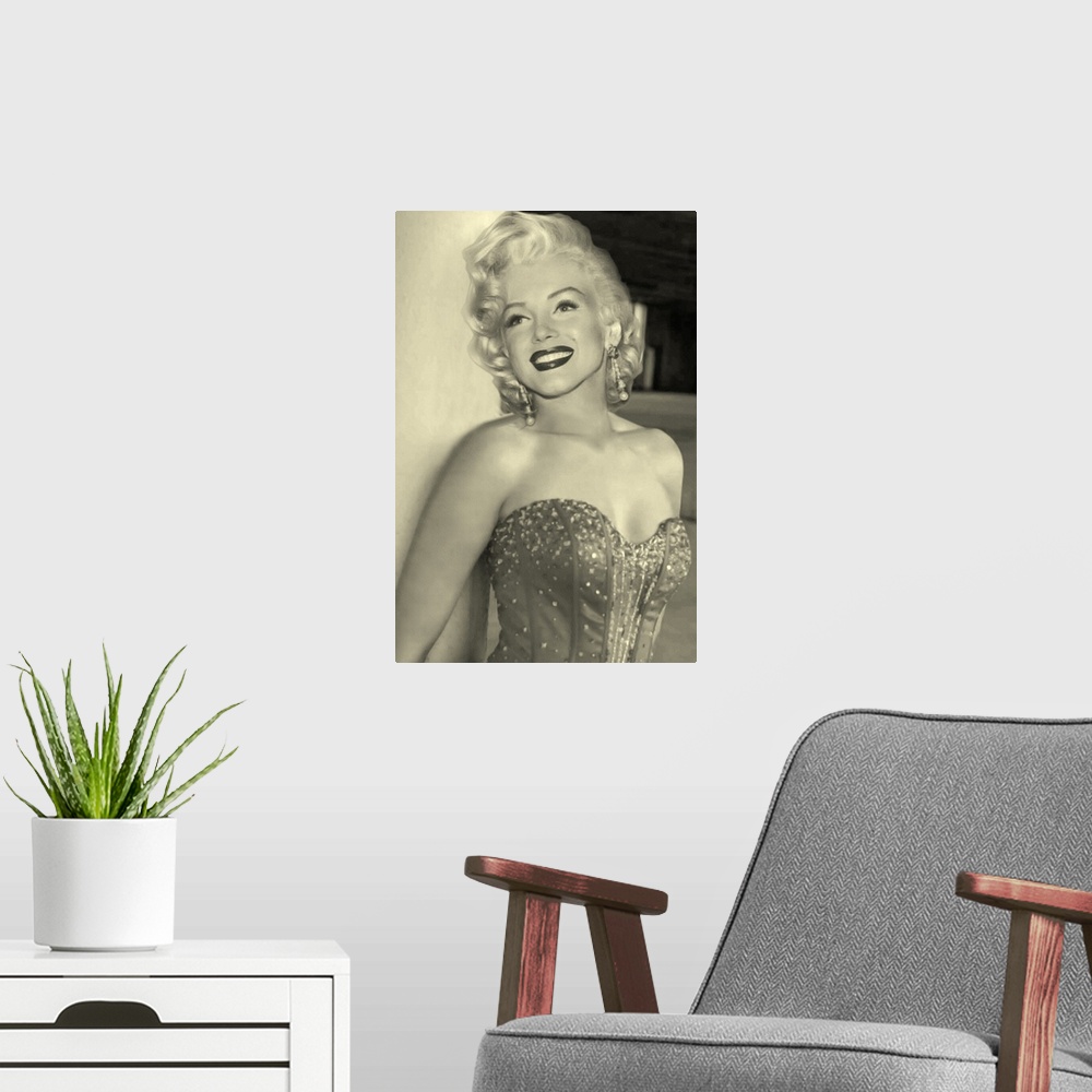 A modern room featuring Marilyn Monroe B