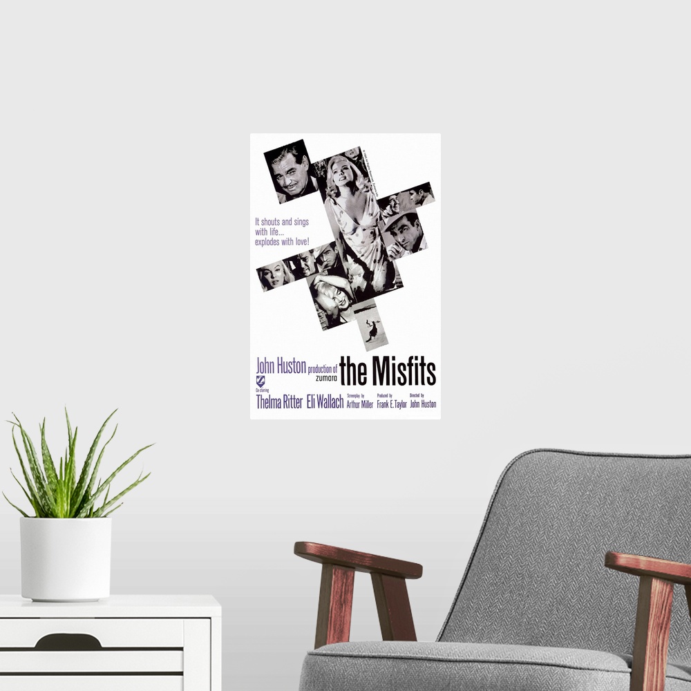 A modern room featuring Marilyn Monroe The Misfits