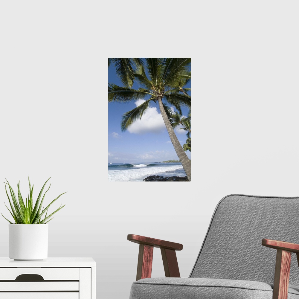 A modern room featuring Beach at Kailua-Kona, Island of Hawaii (Big Island), Hawaii, USA