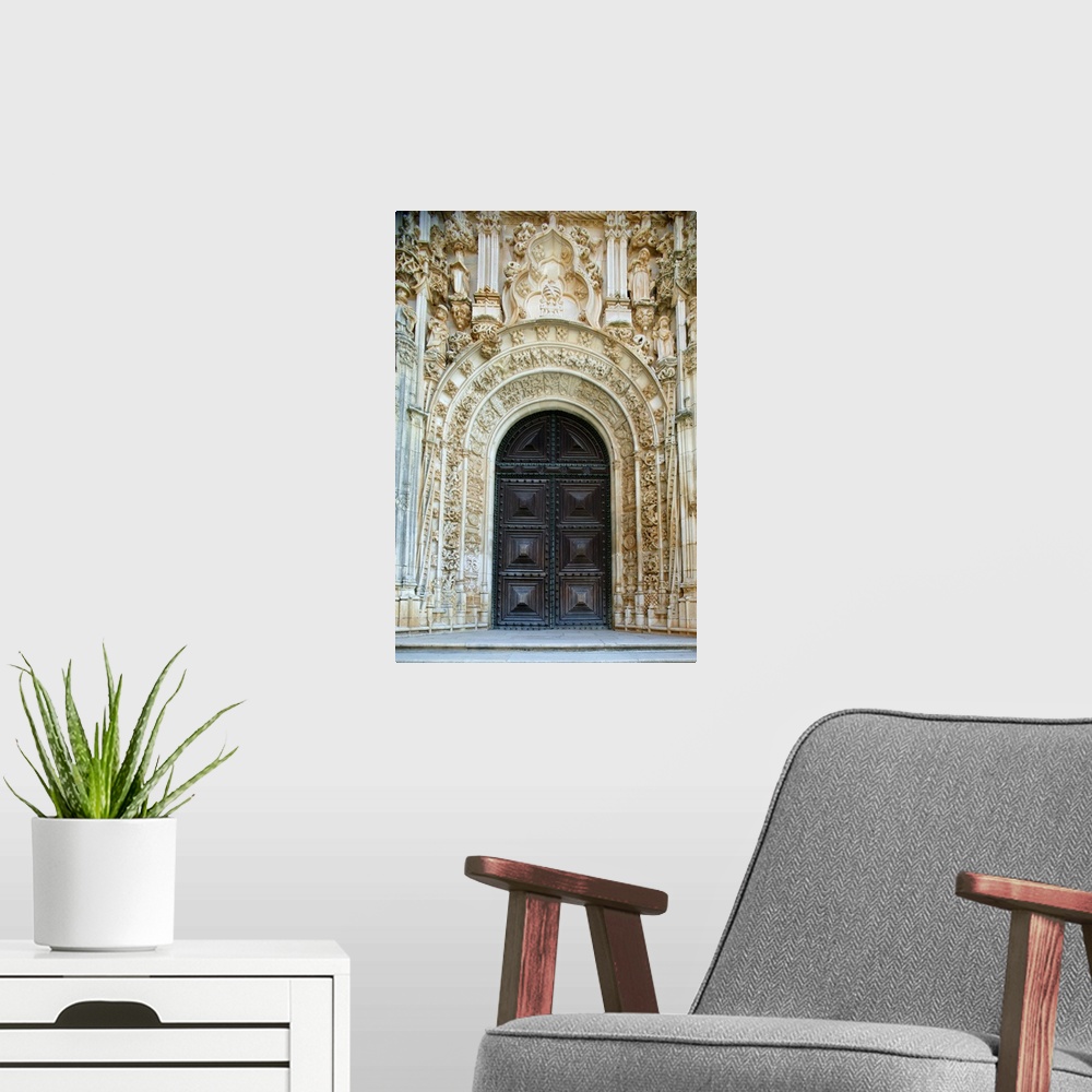 A modern room featuring Christ's convent gate, Tomar, Estremadura, Portugal