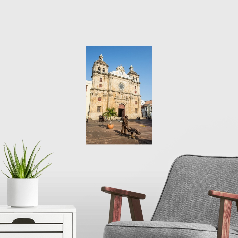 A modern room featuring Church of San Pedro, Cartagena, Colombia
