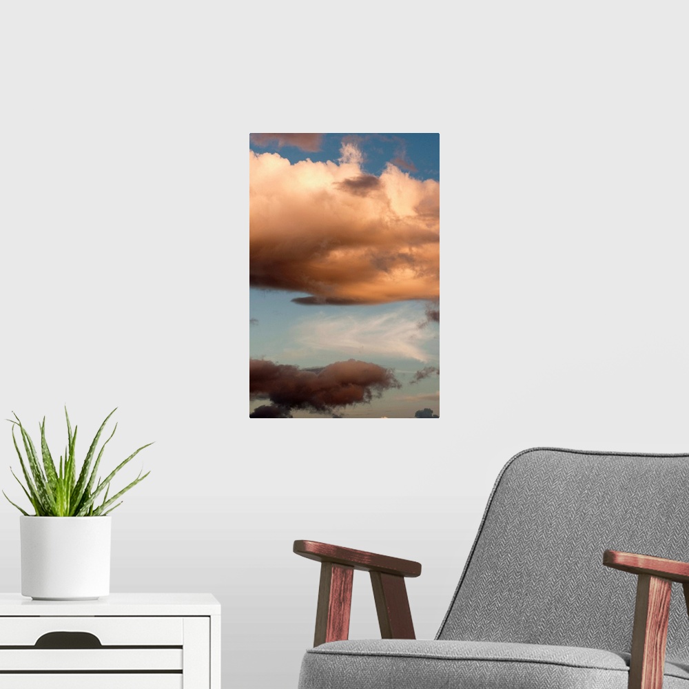 A modern room featuring Clouds above Dominica, West Indies, Caribbean, Central America