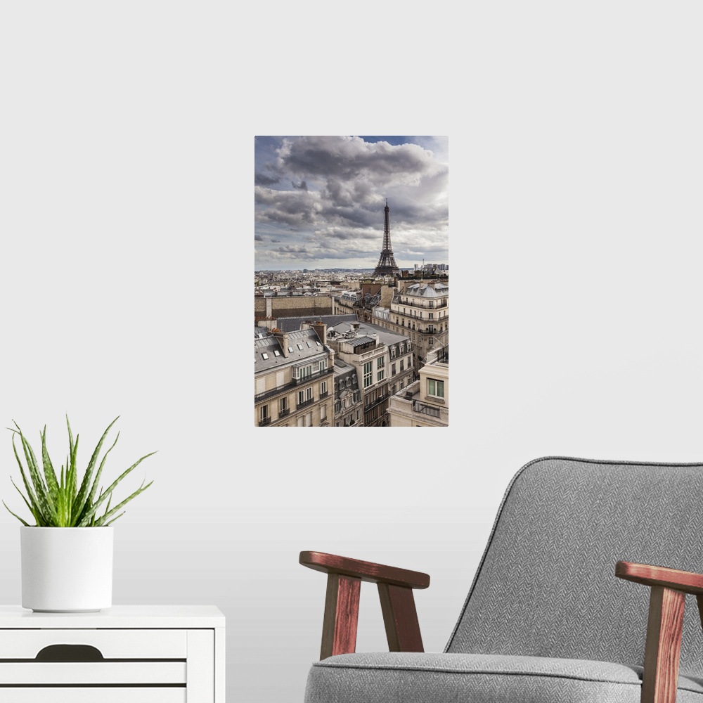 A modern room featuring Eiffel Tower, Paris, France, Europe.