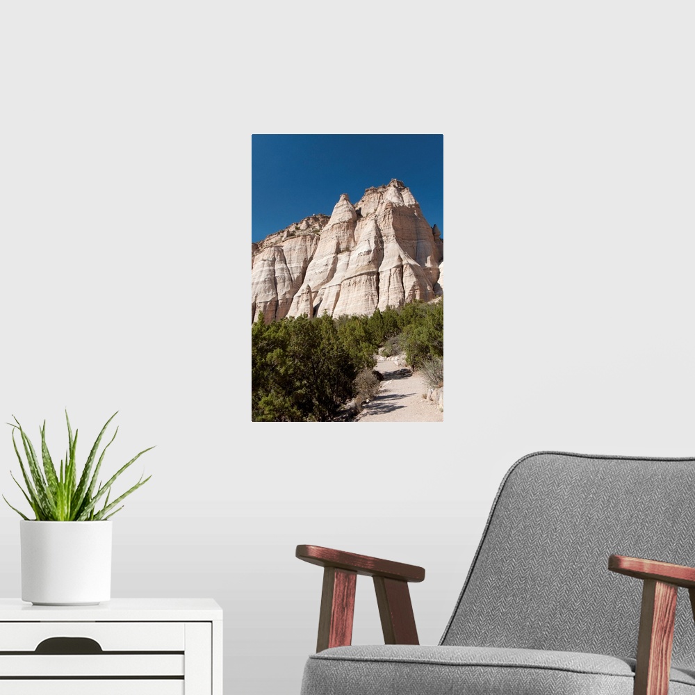 A modern room featuring Kasha-Katuwe Tent Rock National Monument, New Mexico, USA