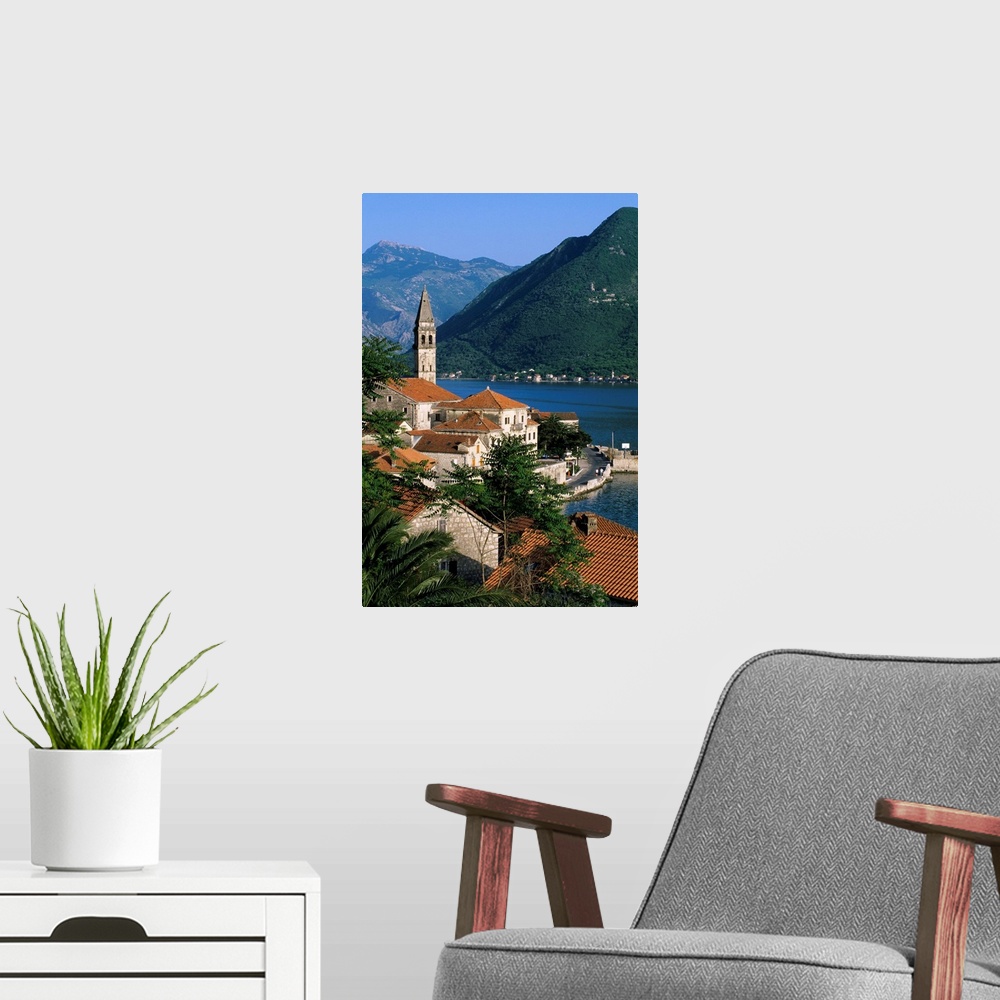 A modern room featuring Perast, The Boka Kotorska, Montenegro