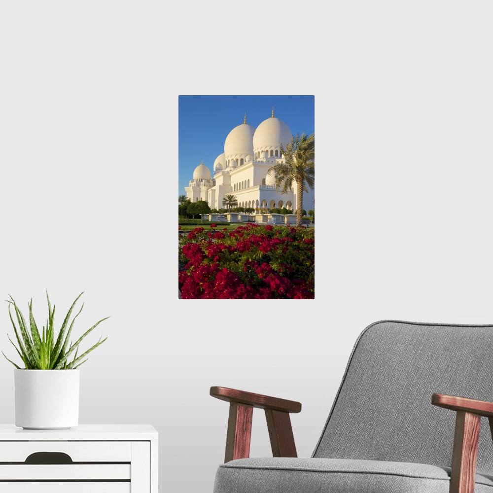 A modern room featuring Sheikh Zayed Bin Sultan Al Nahyan Mosque, Abu Dhabi, United Arab Emirates