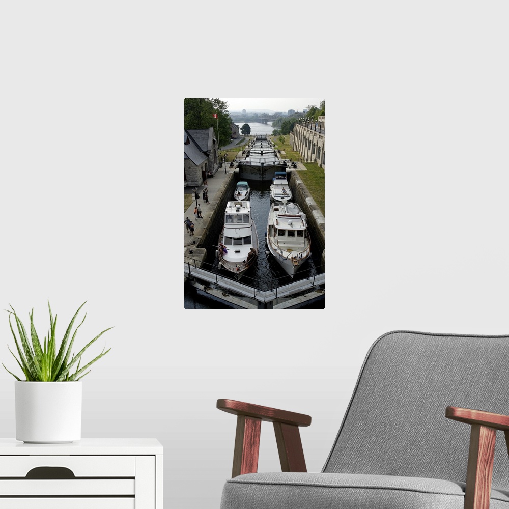 A modern room featuring The Rideau Canal, City of Ottawa, Ontario Province, Canada