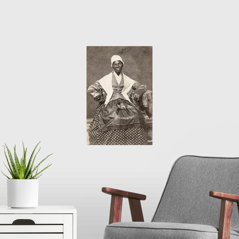 A modern room featuring SOJOURNER TRUTH (c1797-1883). Born Isabella Baumfree. American abolitionist and women's rights ac...