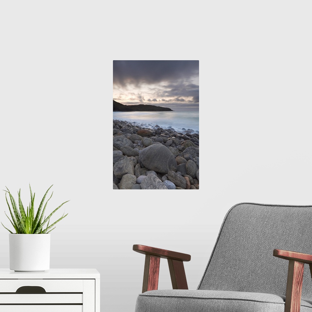 A modern room featuring Dhail Mor beach, Lewis, Outer Hebrides, Scotland, UK