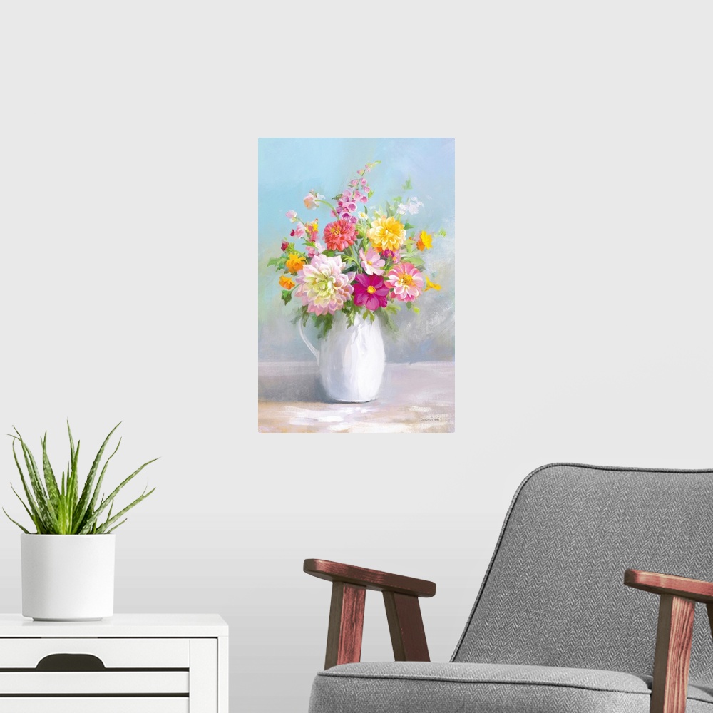 A modern room featuring Country Bouquet I