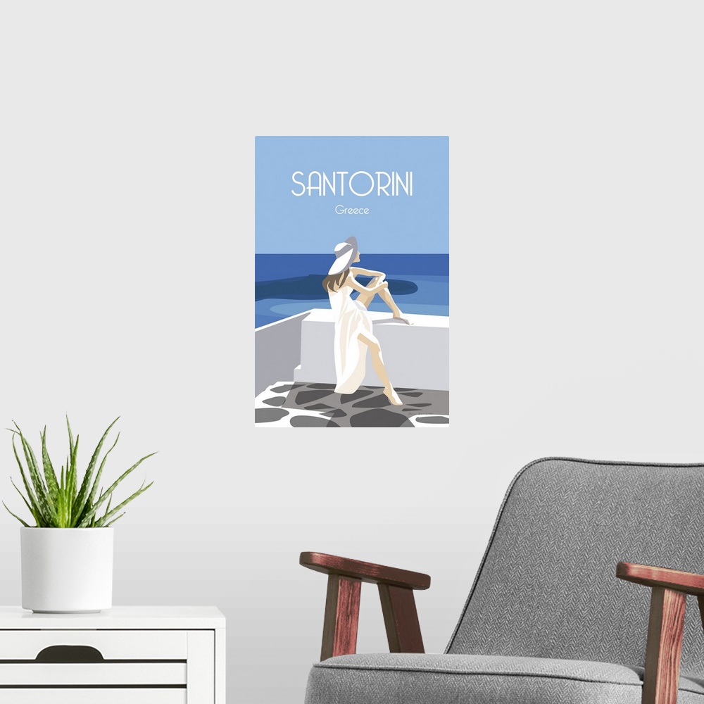 A modern room featuring Santori
