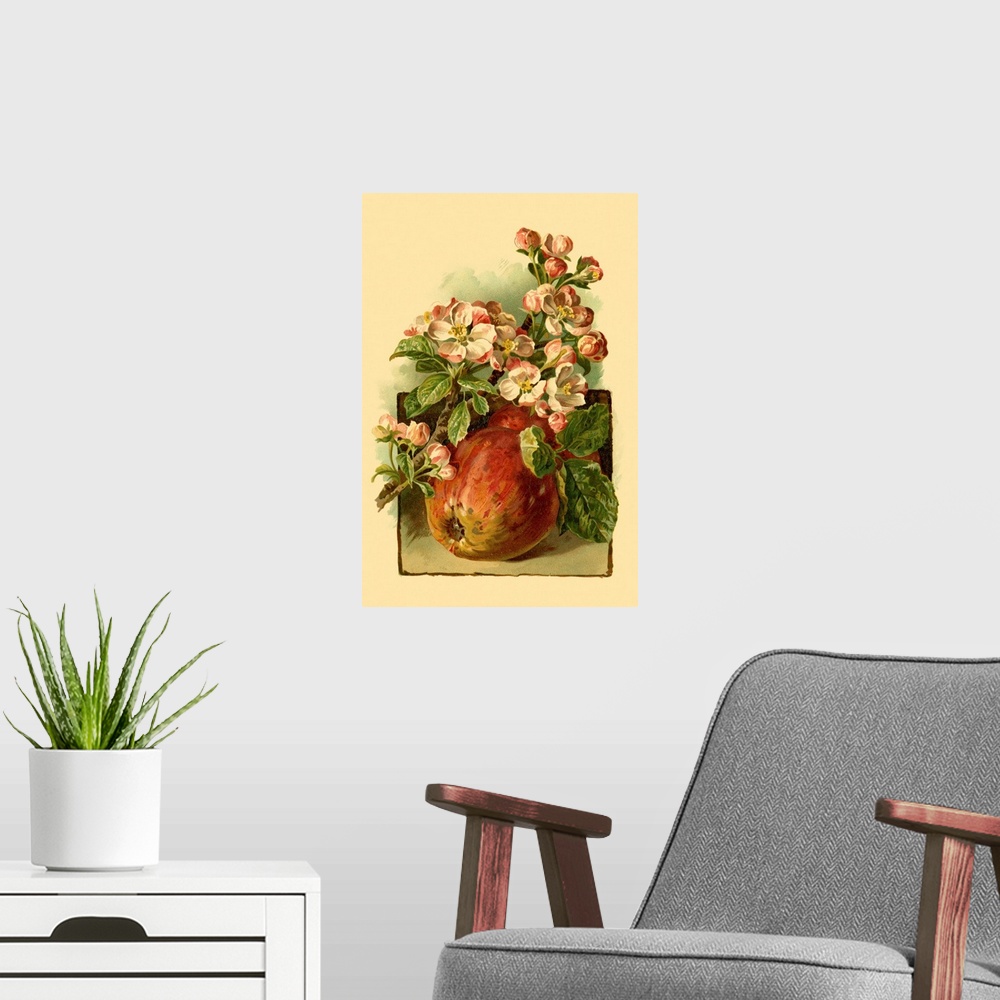 A modern room featuring Apple Blossom