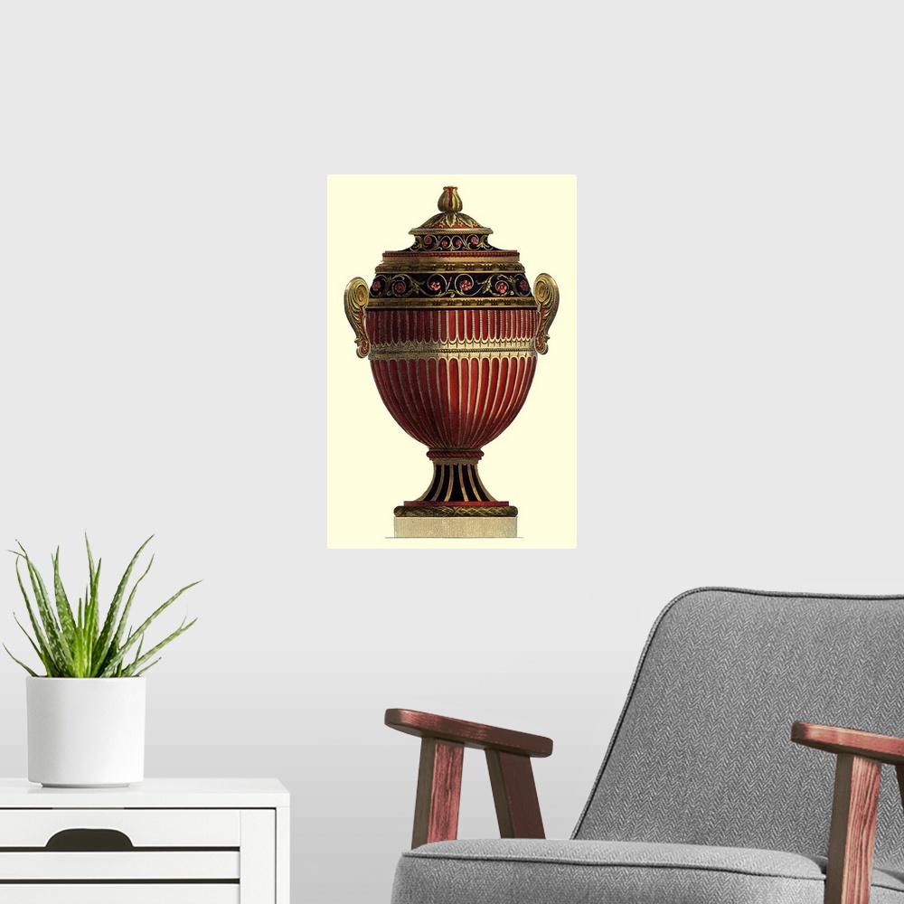 A modern room featuring Empire Urn I