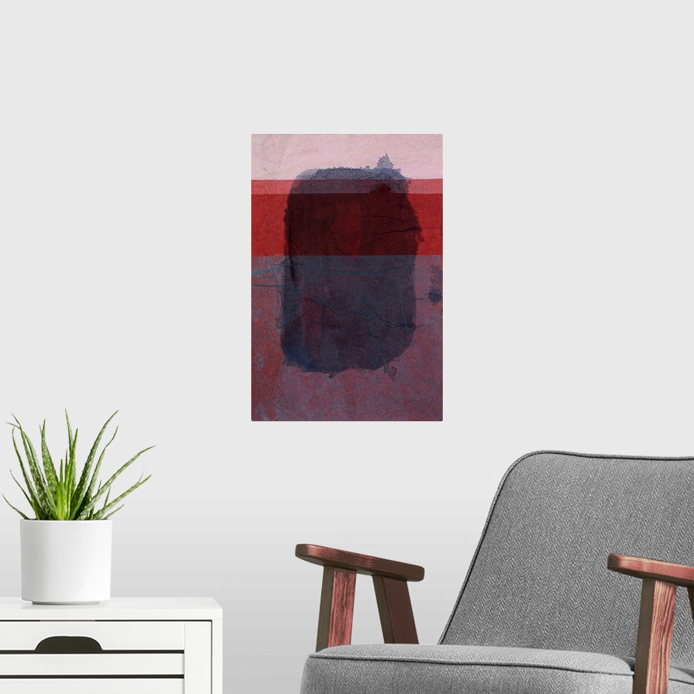A modern room featuring Remembering Rothko I