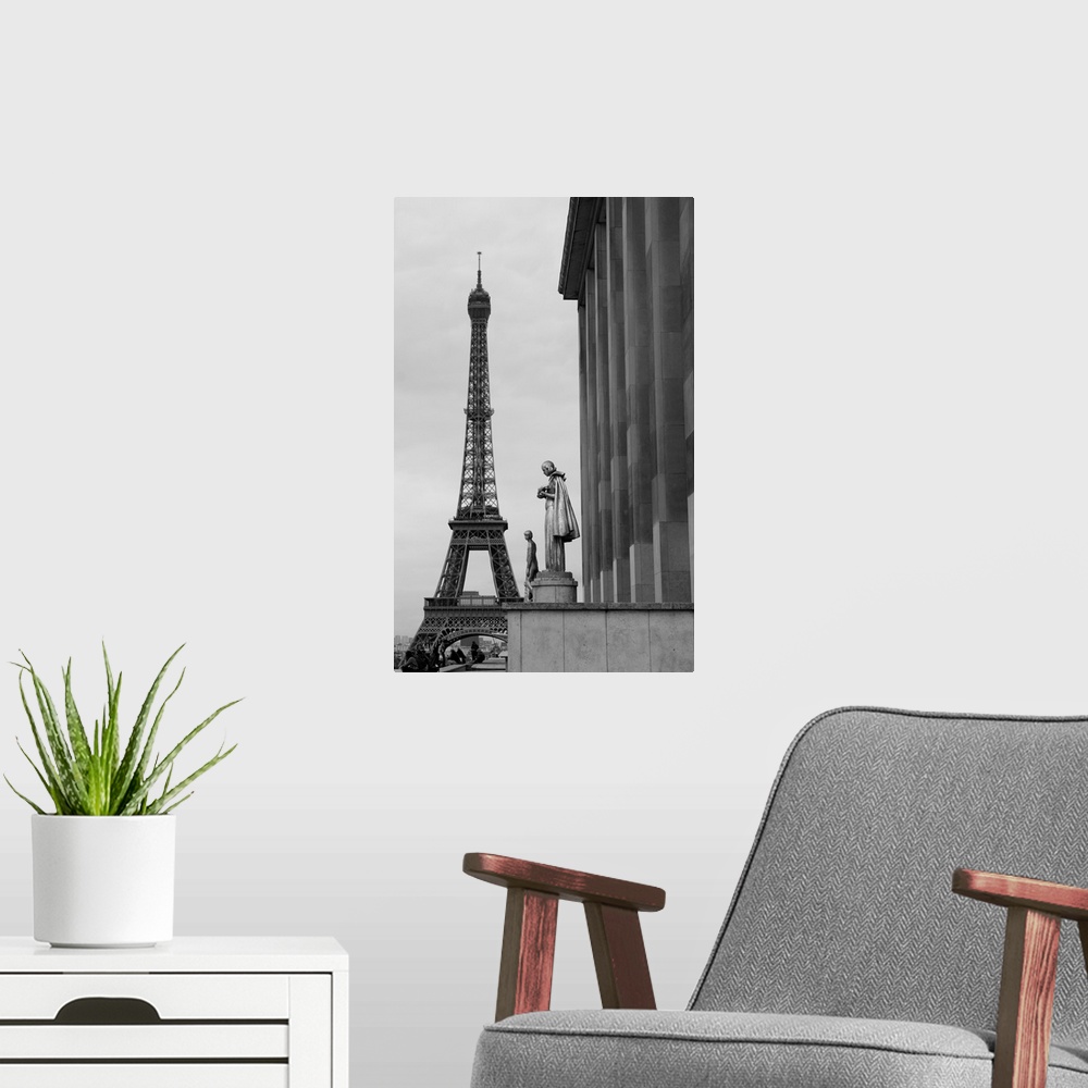 A modern room featuring Eiffel Tower is a 19th century iron lattice tower located on the Champ de Mars in Paris that has ...
