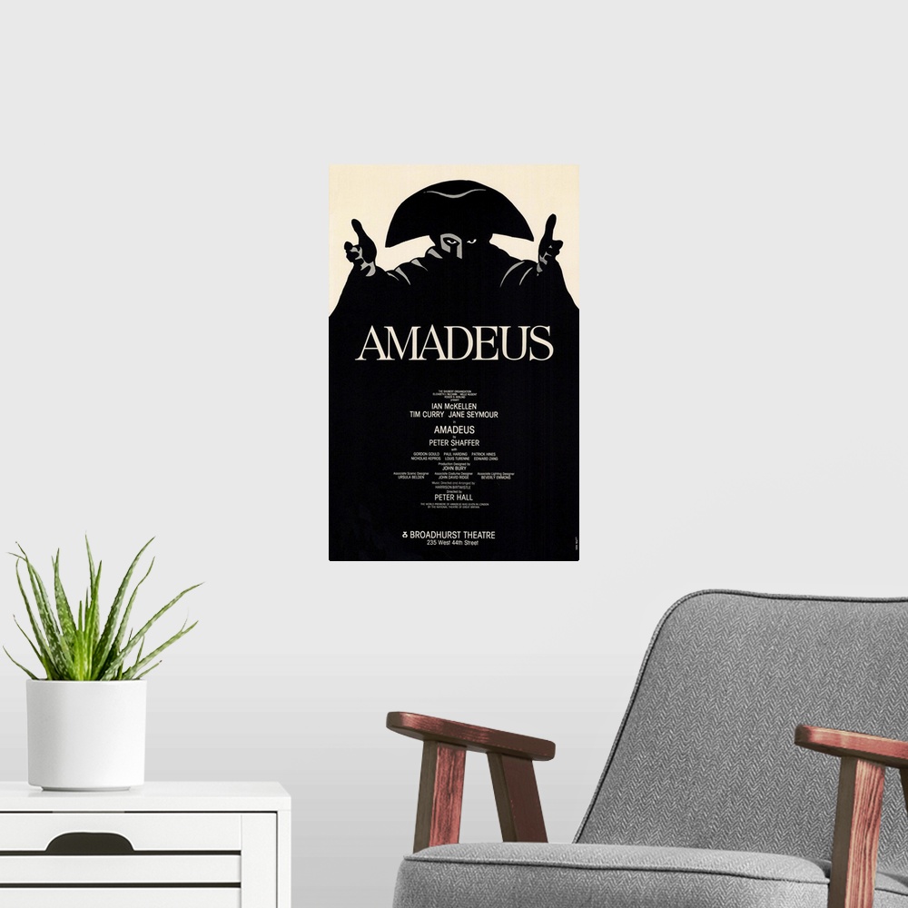 A modern room featuring Amadeus (Broadway) (1980)