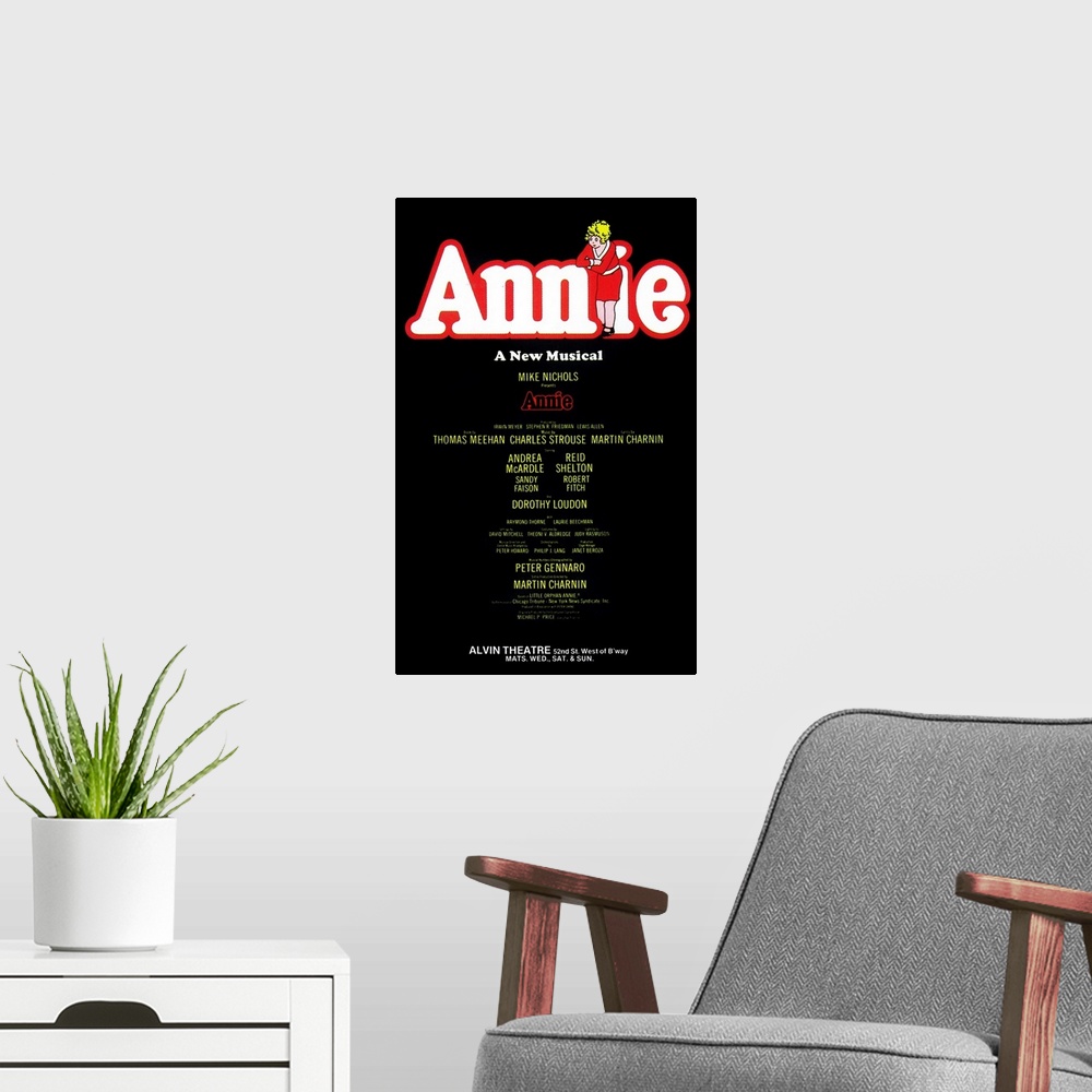 A modern room featuring Annie (Broadway) (1977)