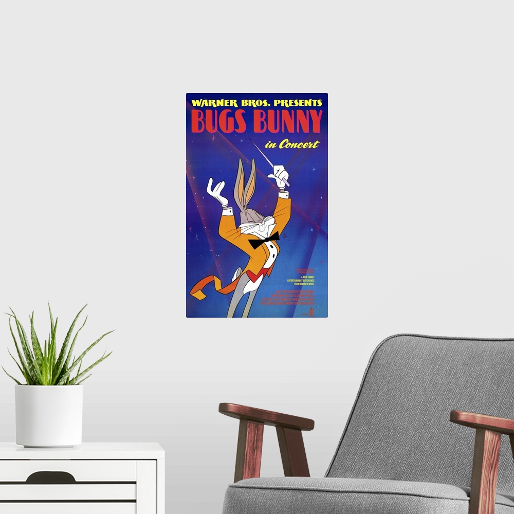 A modern room featuring Bugs Bunny in Concert (1956)