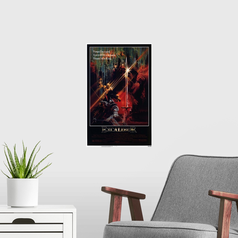A modern room featuring A sweeping, visionary retelling of the life of King Arthur, from his conception, to the sword in ...