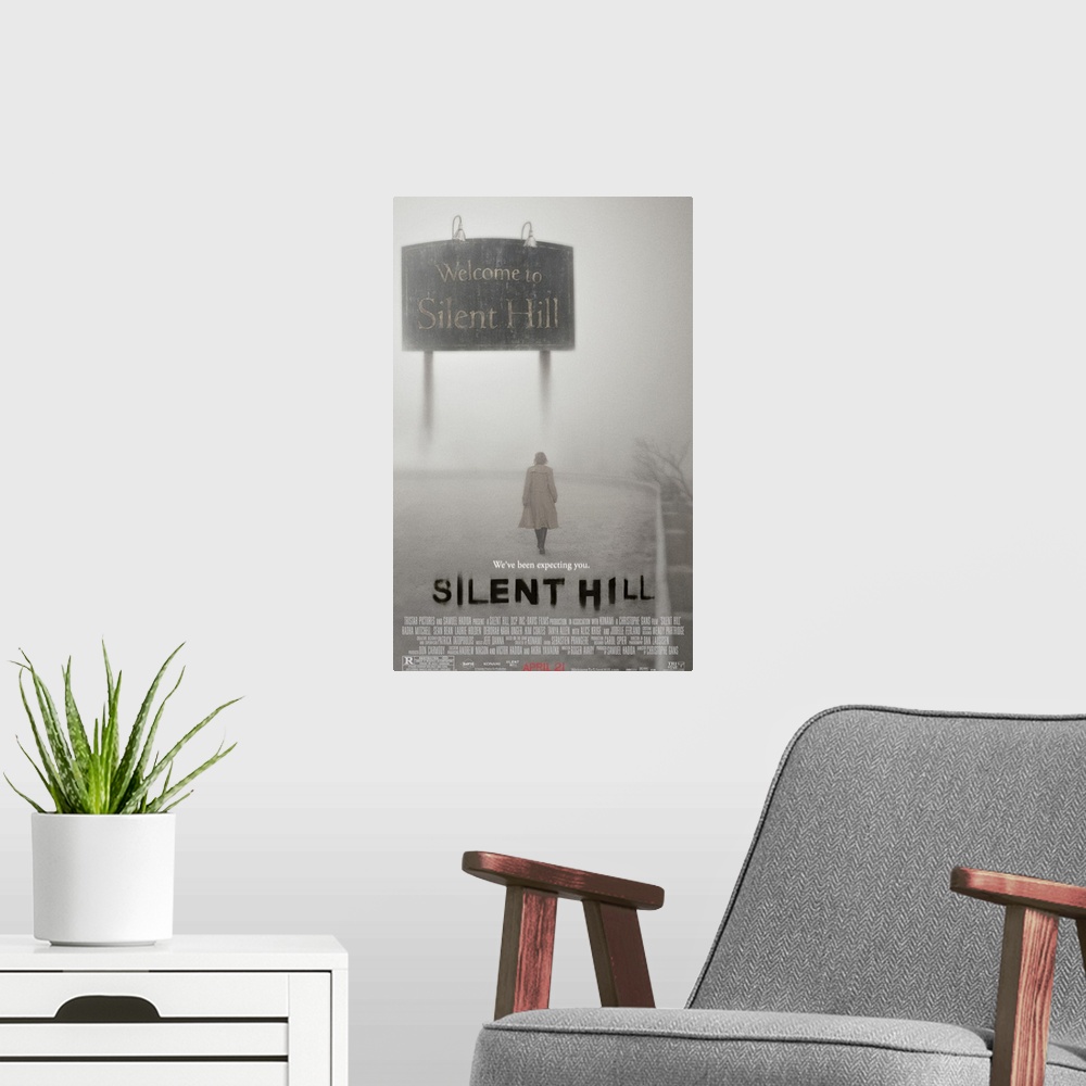A modern room featuring Silent Hill (2006)