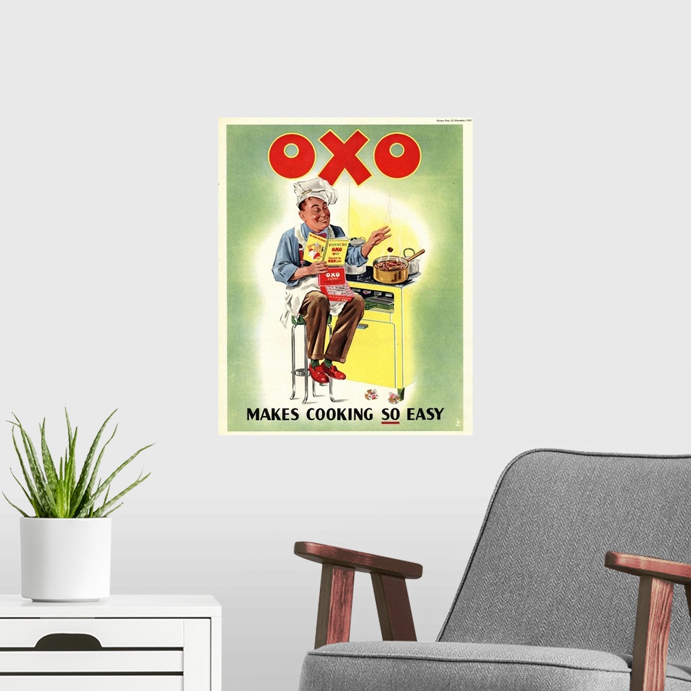 A modern room featuring OXO.1950s.UK.chefs cooking...