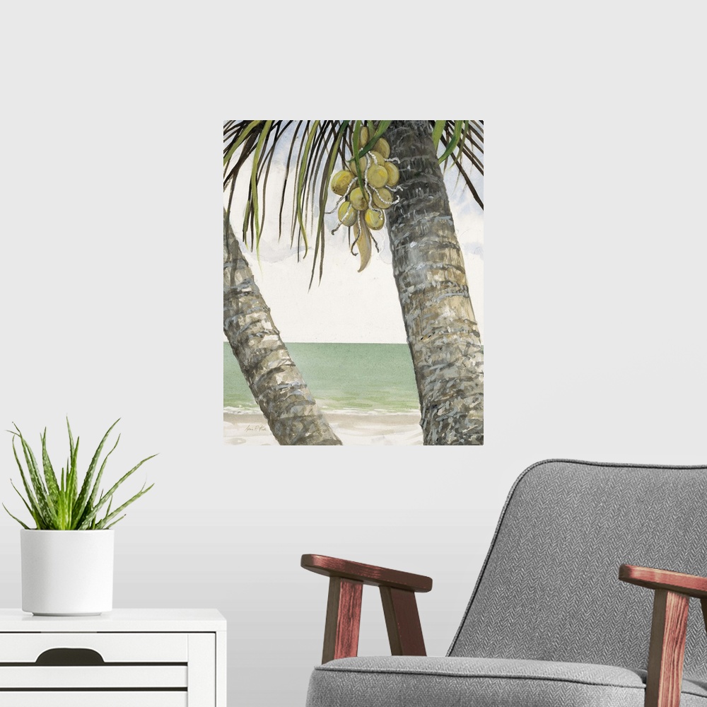 A modern room featuring Seaside Coconuts