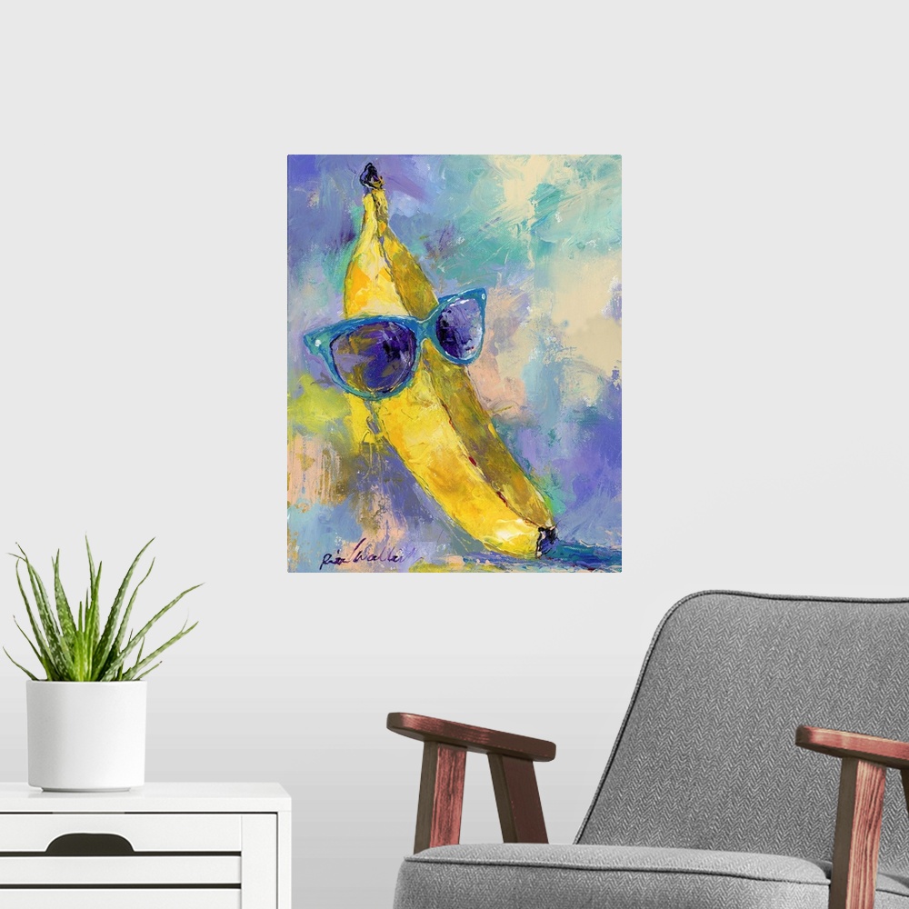 A modern room featuring Art Banana