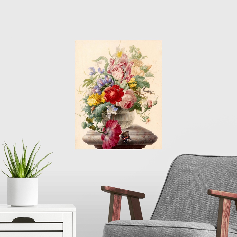 A modern room featuring Flowers Seven