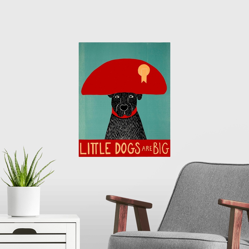 A modern room featuring Little Dogs Are Big