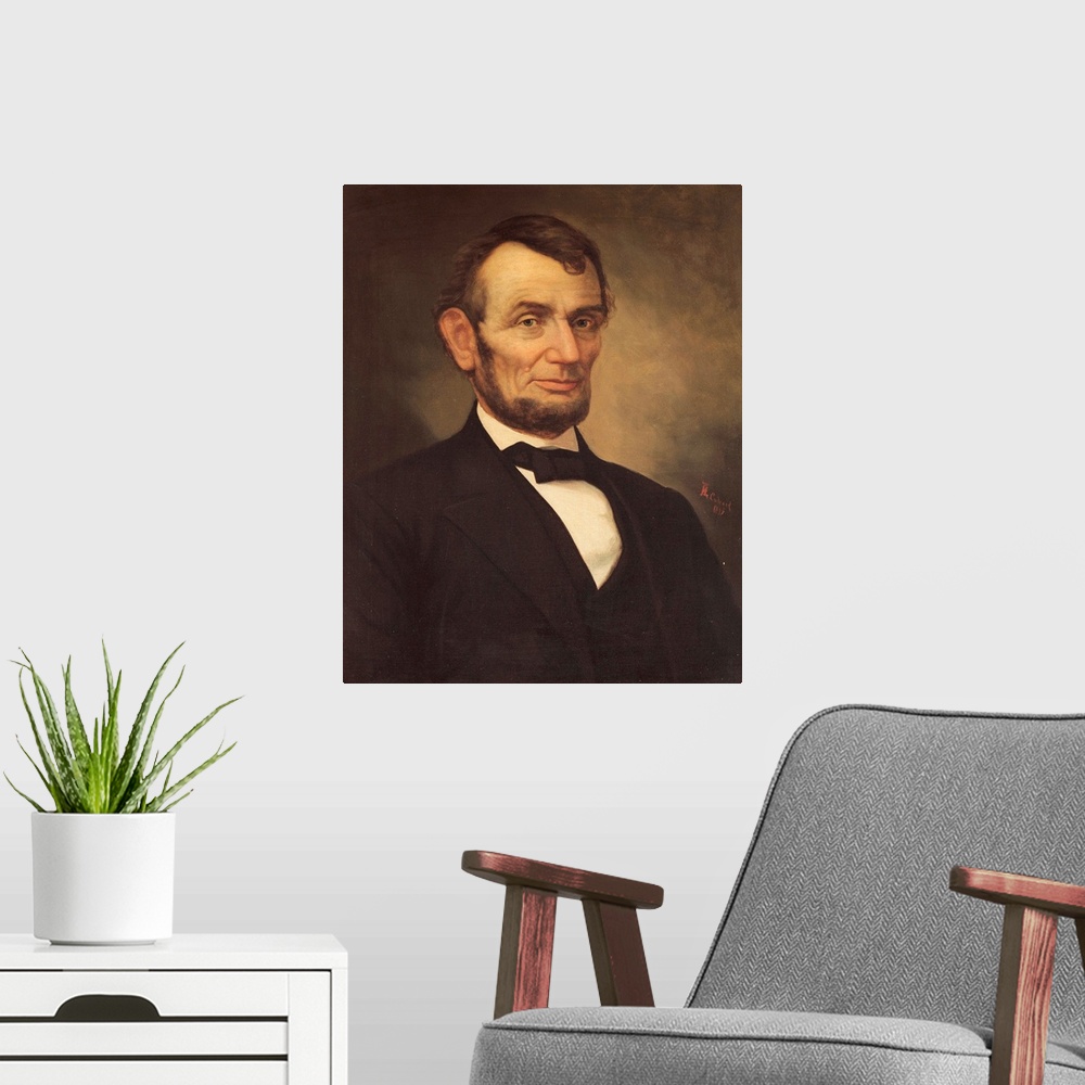 A modern room featuring Abraham Lincoln, 1888