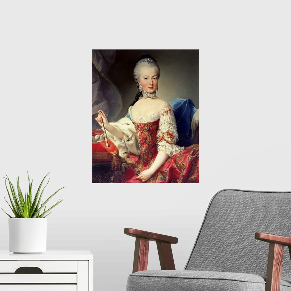 A modern room featuring XAM70461 Archduchess Maria Amalia Habsburg-Lothringen, (1746-1804), eighth child of Empress Maria...