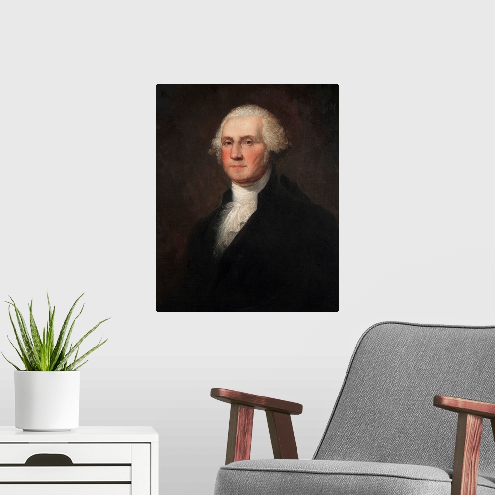 A modern room featuring George Washington