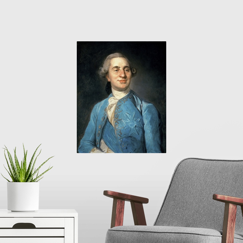 A modern room featuring Portrait of Louis XVI (1754-93) 1775