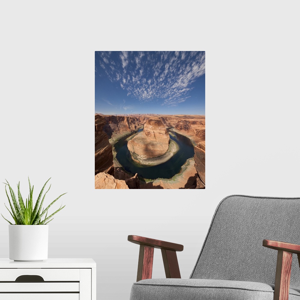 A modern room featuring USA, Arizona, Page, Horseshoe Bend Canyon from the view point.