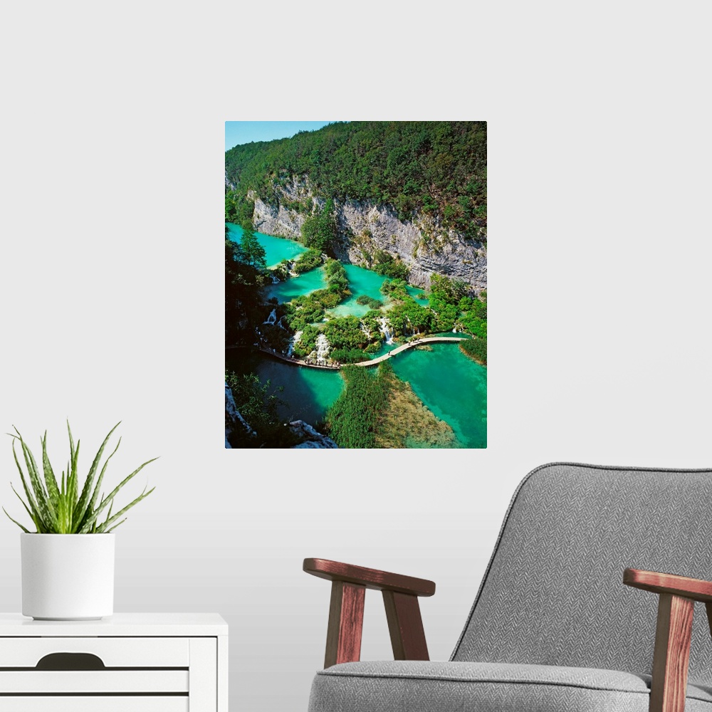 A modern room featuring Croatia, Plitvice lakes, Plitvice National Park