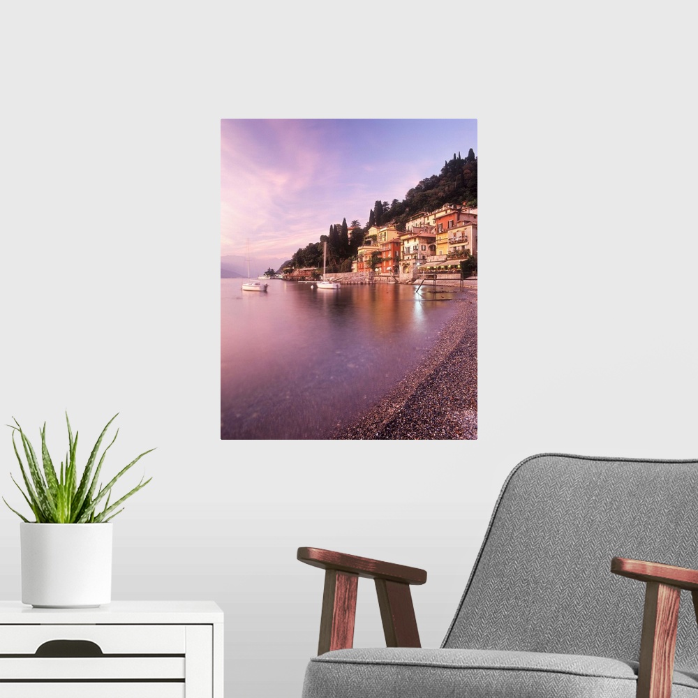 A modern room featuring Italy, Como Lake, Varenna town