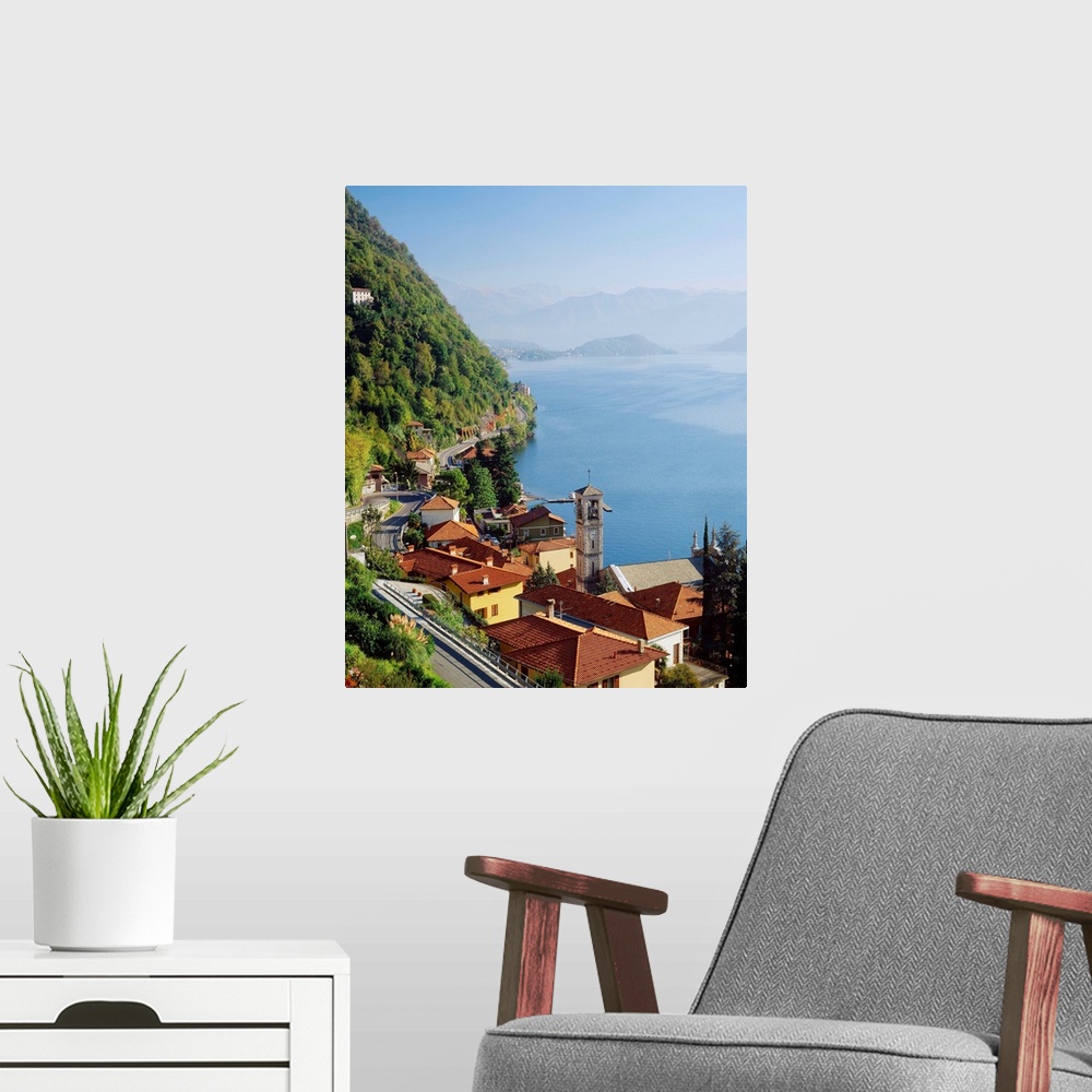 A modern room featuring Italy, Lake Como, Argegno